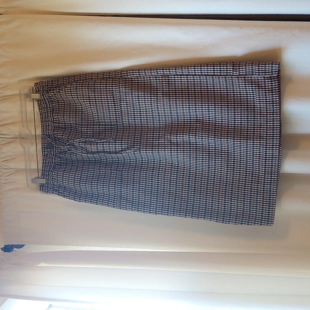 Plaid Midi Skirt